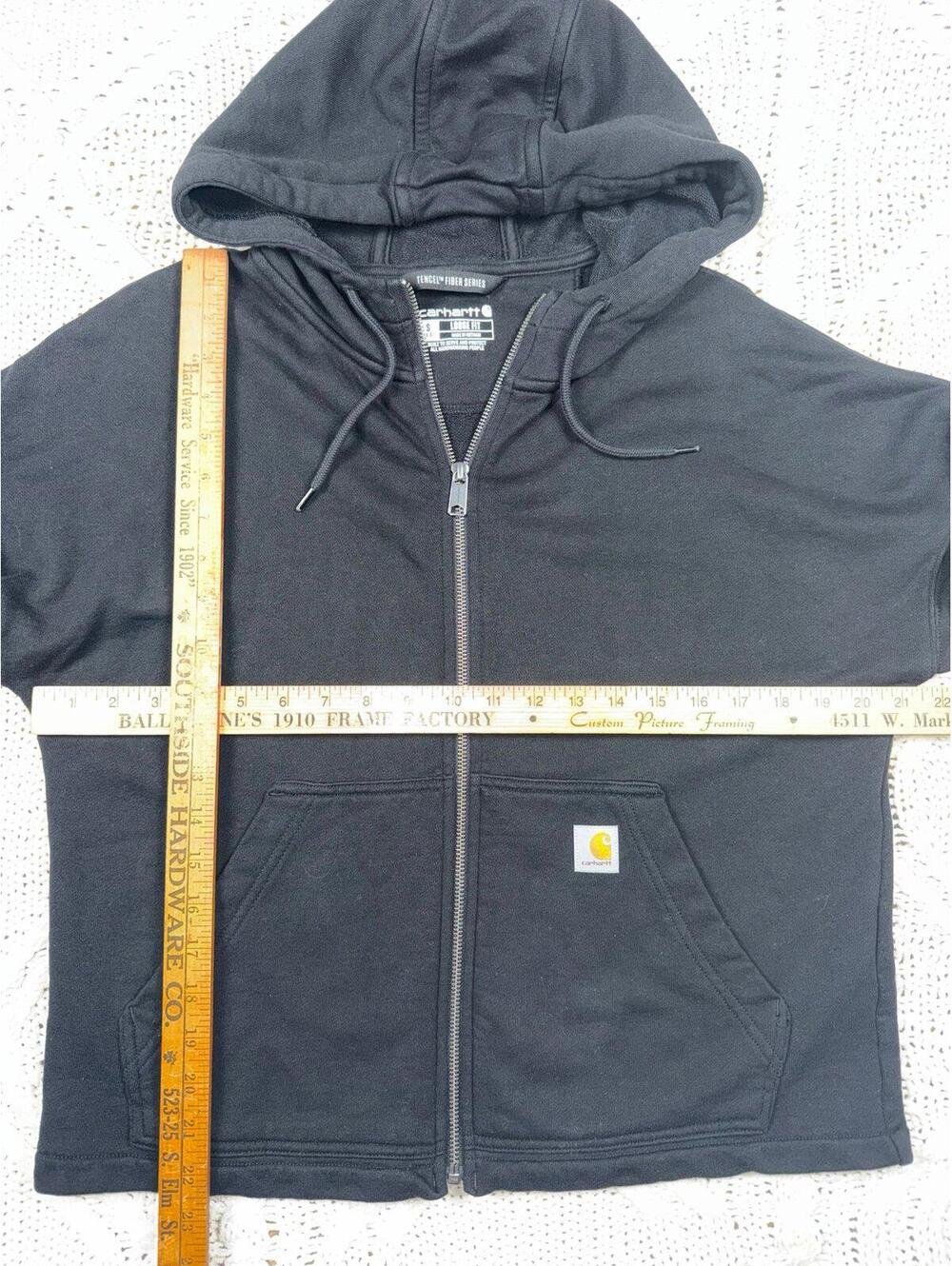 Carhartt Women's TENCEL Fiber Series Loose Fit Full-Zip Sweatshirt Size Small - Picture 5 of 5